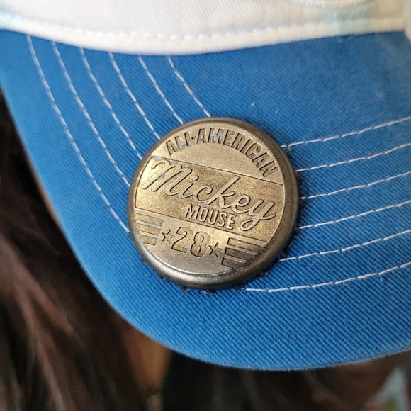 Disney Parks Mickey Mouse Baseball Hat Bottle Opener‎ Adjustable Americana Cap - Picture 3 of 11